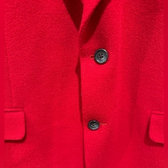 Jos. A Bank red jacket holiday party size 41R 100% camel hair vintage - Picture 4 of 13